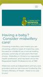 Mobile Screenshot of kingstonmidwives.ca